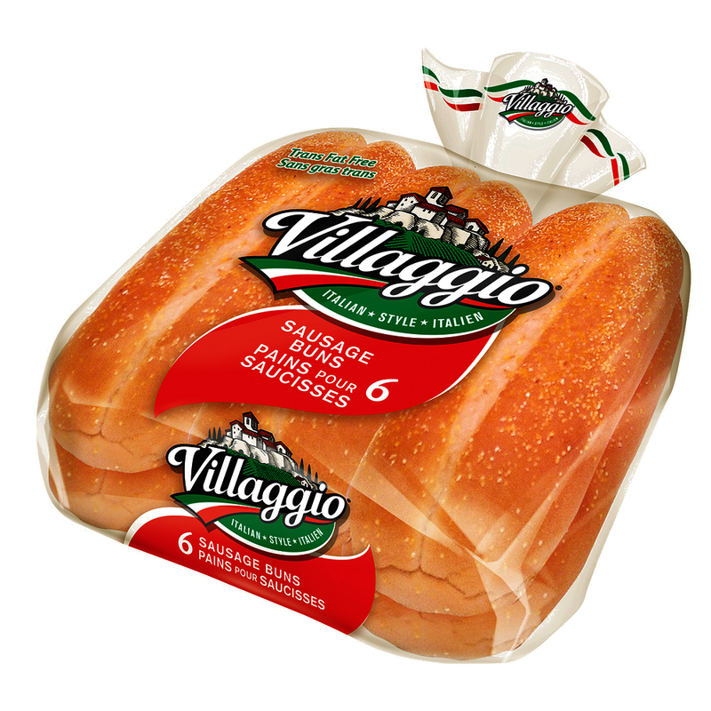VILLAGGIO SAUSAGE BUNS [6 pkg]