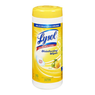 LYSOL DISINFECT WIPES CITRUS [35 pkg]