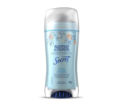 Secret Aluminum Free Cotton Deodorant, 68g