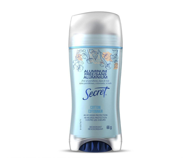 Secret Aluminum Free Cotton Deodorant, 68g