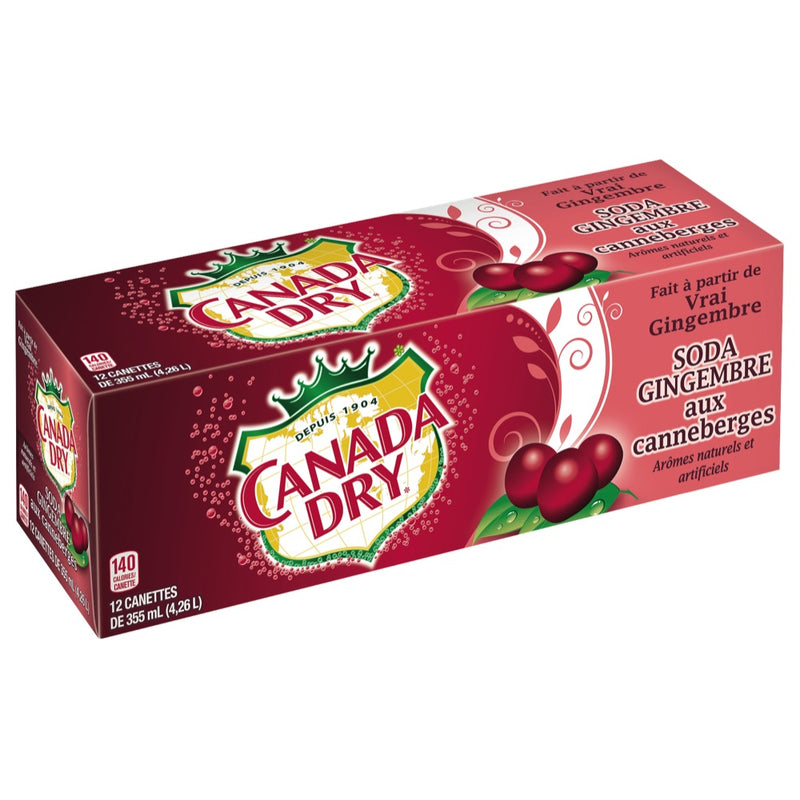 CANADA DRY CRANBERRY ALE [12 pkg]