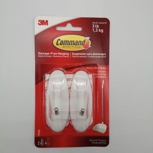 3M MEDIUM WIRE HOOKS [1 ea]