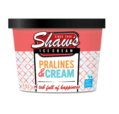 SHAWS PRALINES & CREAM [1.5 ltr]