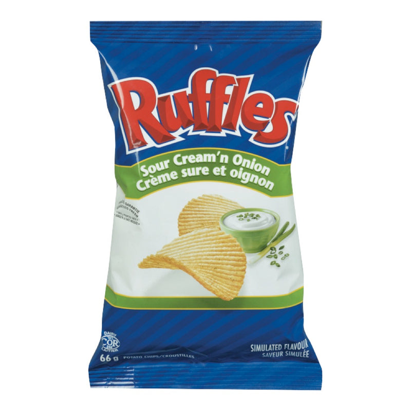 RUFFLES SOUR CRM CHIPS [66 g]