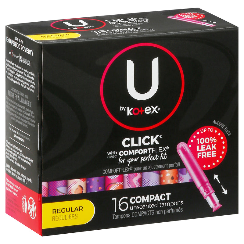 KOTEX CLICK REGULAR TAMPONS [16 pkg]