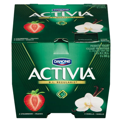 DANONE ACTIVIA STRAW VANILLA [8 pkg]
