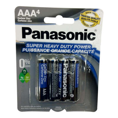 PANASONIC SHD BATTERY - AAA [4 pkg]