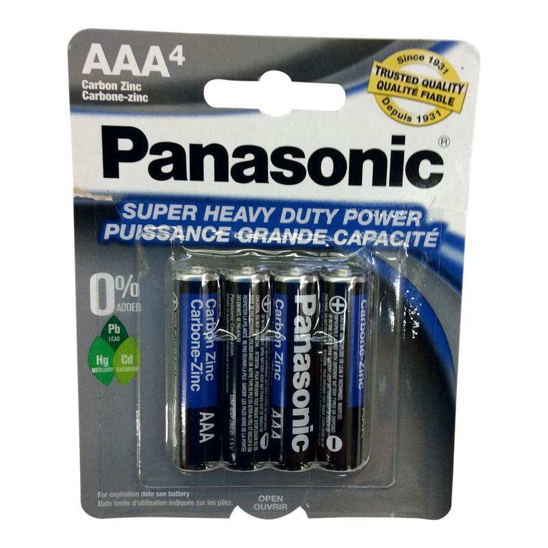 PANASONIC SHD BATTERY - AAA [4 pkg]