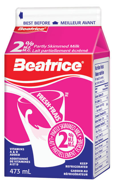 BEATRICE 2% MILK [473 ml]