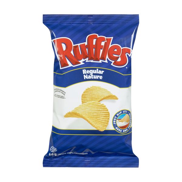 Ruffles Regular Chips, 66 g