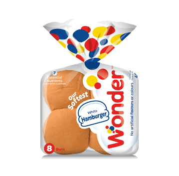WONDER HAMBURGER BUNS [8 pkg] - 2 for $6.50