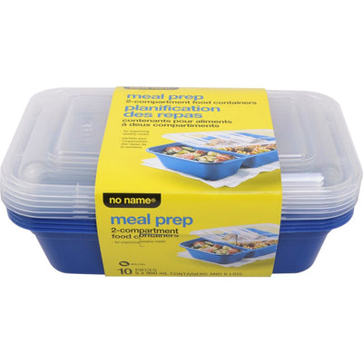 NN MEAL PREP 2-COMP CONTAINERS [5 pcs]