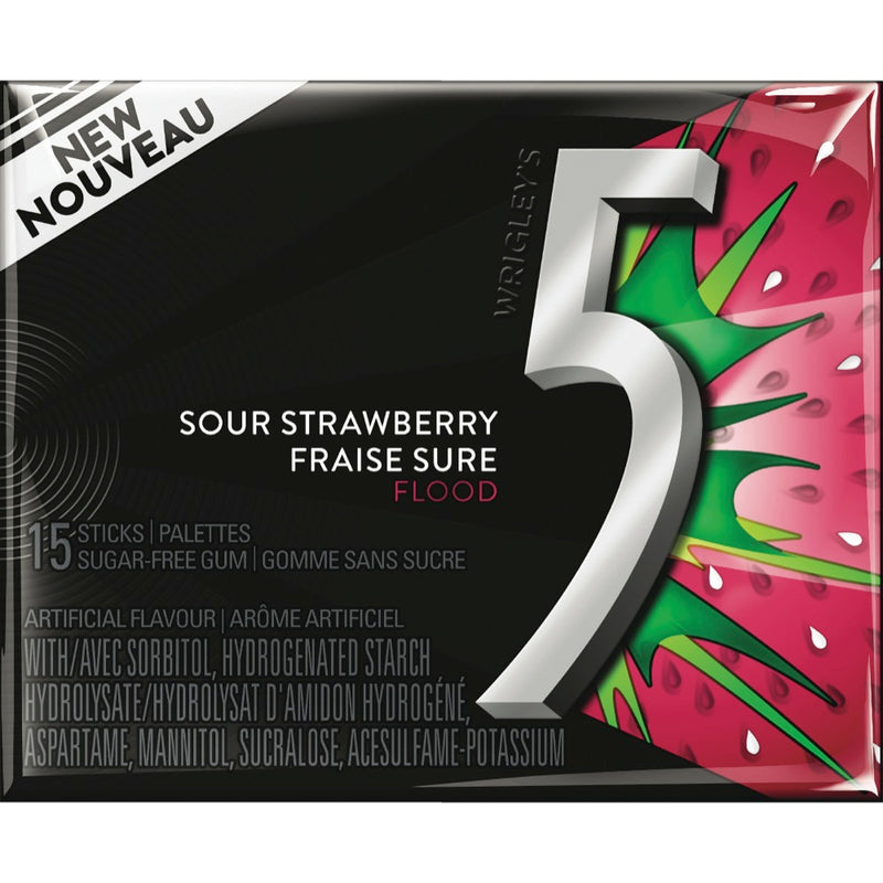 Wrigley's Sour Strawberry, 15 ct