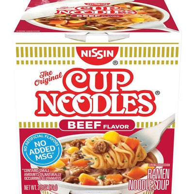 Nissin Cup Noodles Beef Flavor, 71 g