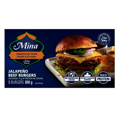 MINA JALAPENO BEEF BURGERS [800 g]