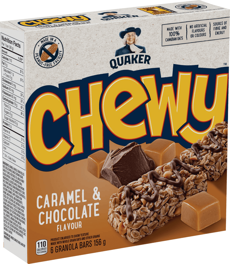 Quaker Chewy Caramel and Chocolate Granola Bars, 5 ct, 120g