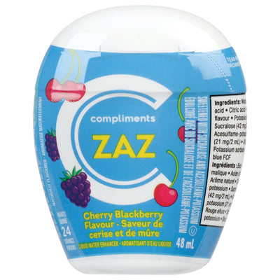 Compliments Zaz Cherry Blackberry Flavor Drink Mix, 48 mL