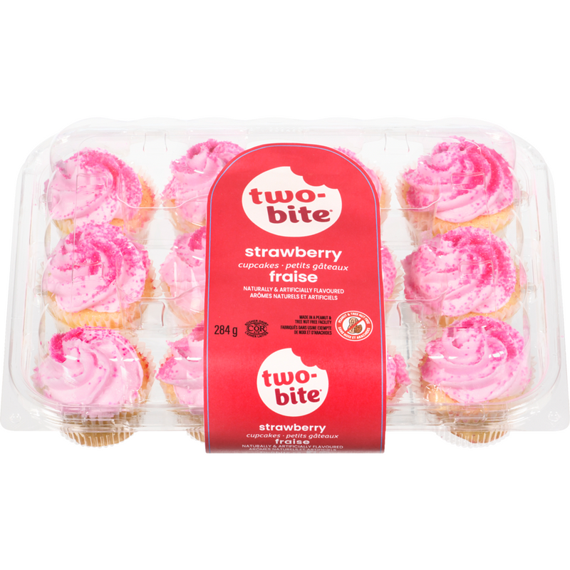 TWO BITE STRAWBERRY CUPCAKE 284 g