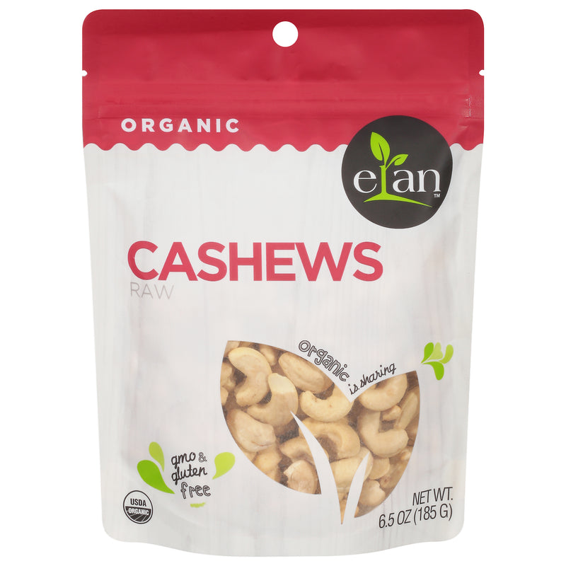 ELAN ORGANIC RAW CASHEWS [185 g]