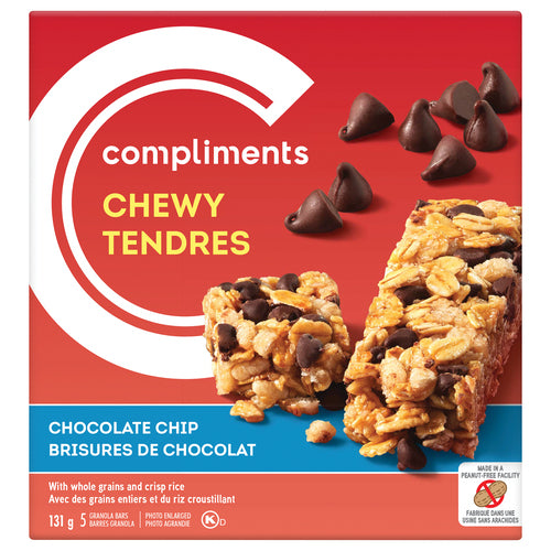 COMP CHOC CHIP CHEWY BARS [131 g]