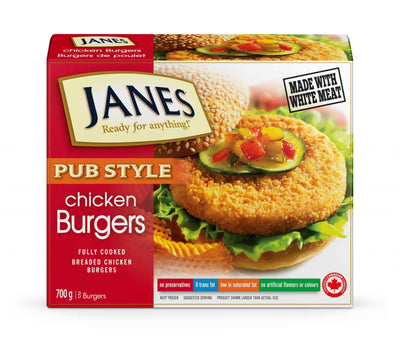 JANES PUB STYLE CHIXKEN BURGER [1 ea]