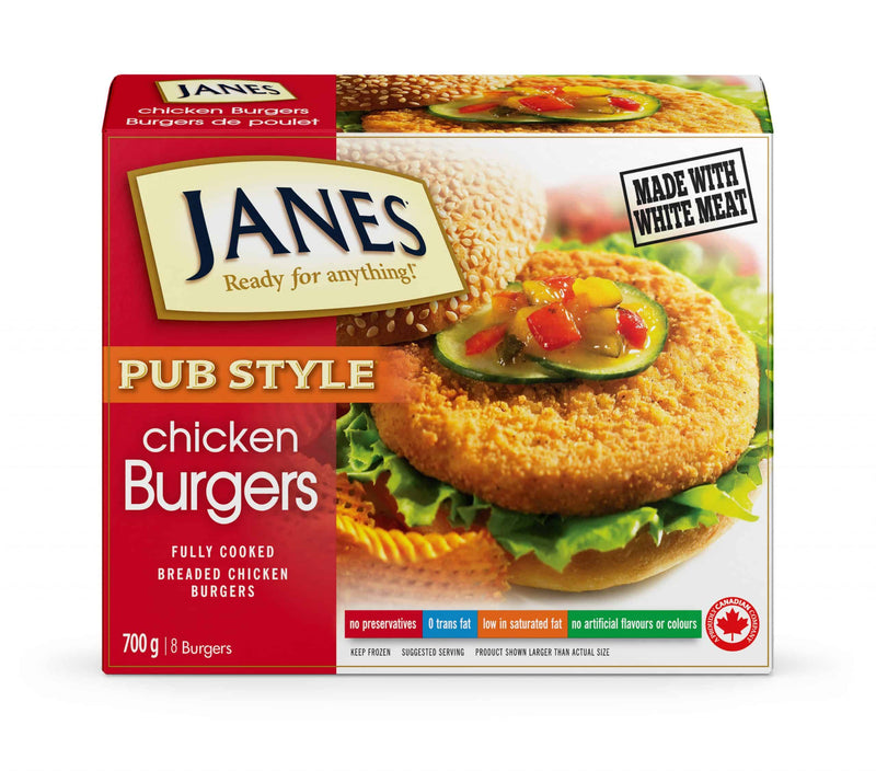 JANES PUB STYLE CHIXKEN BURGER [1 ea]