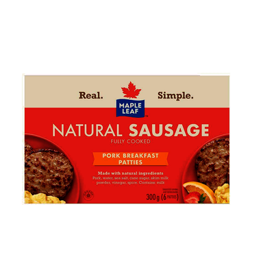 MAPLE LEAF SAUSAGE PATTIES [300 g]
