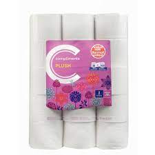 COMPLIMENTS BATHROOM TISSUE [30 pkg]