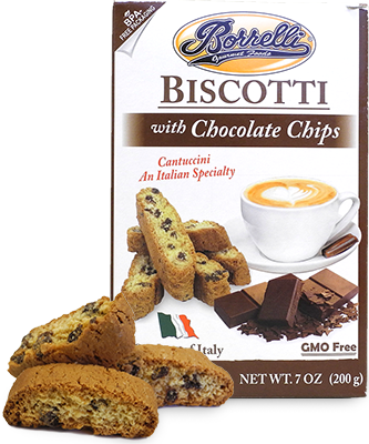 BORRELLI CHOC CHIP BISCOTTI [180 g]