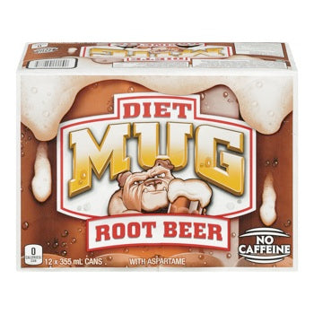 DIET MUG ROOT BEER [12 pkg]