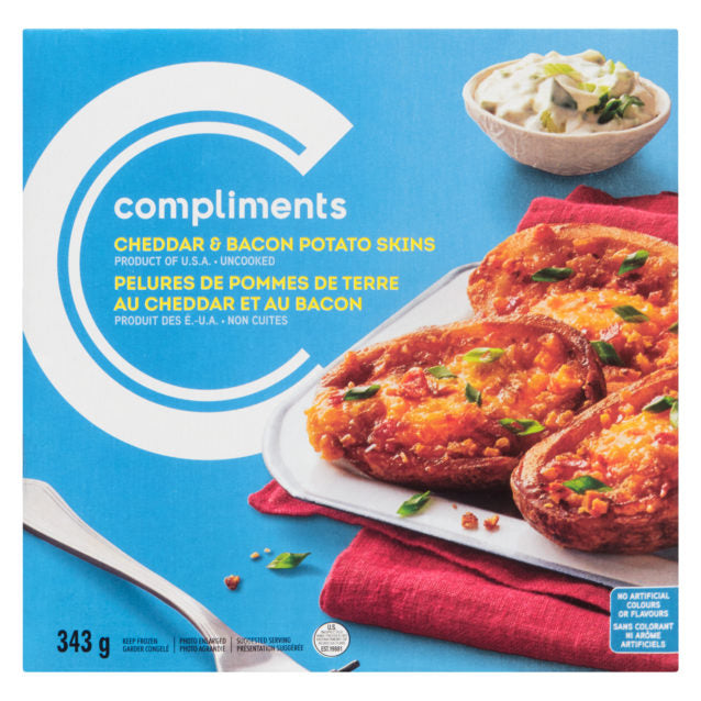 COMPLIMENTS CHEDD BACON SKINS [343 g]