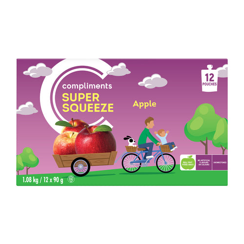COMPLIMENTS APPLE SNACK UNSWEE [12 pkg]