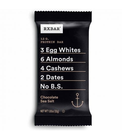 RX BAR CHOCOLATE SEA SALT [52 g]