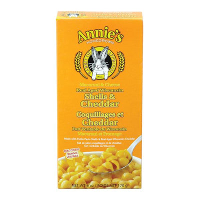 ANNIES ORG REAL CHEDDAR SHELLS [170 g]