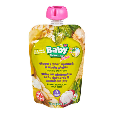 BABY GOURMET GING PEAR SPINACH [128 ml]