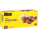 NO NAME ZIPPER SNACK BAGS [80 pkg]