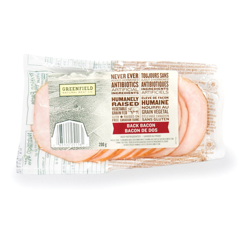 GREENFIELD NATURAL BACK  BACON [200 g]