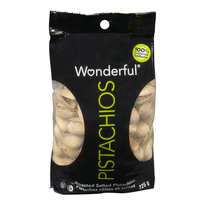 Wonderful Roasted Salted Pistachios, 225 g