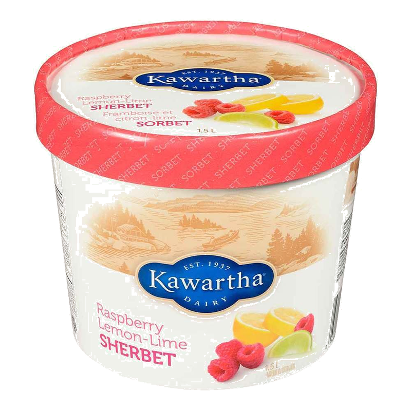 Kawartha Raspberry Lemon Lime Sherbet, 1.5 l