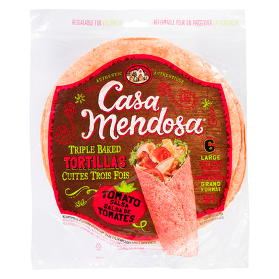 Casa Mendosa Triple Baked Tortillas Tomato Salsa, 384 g