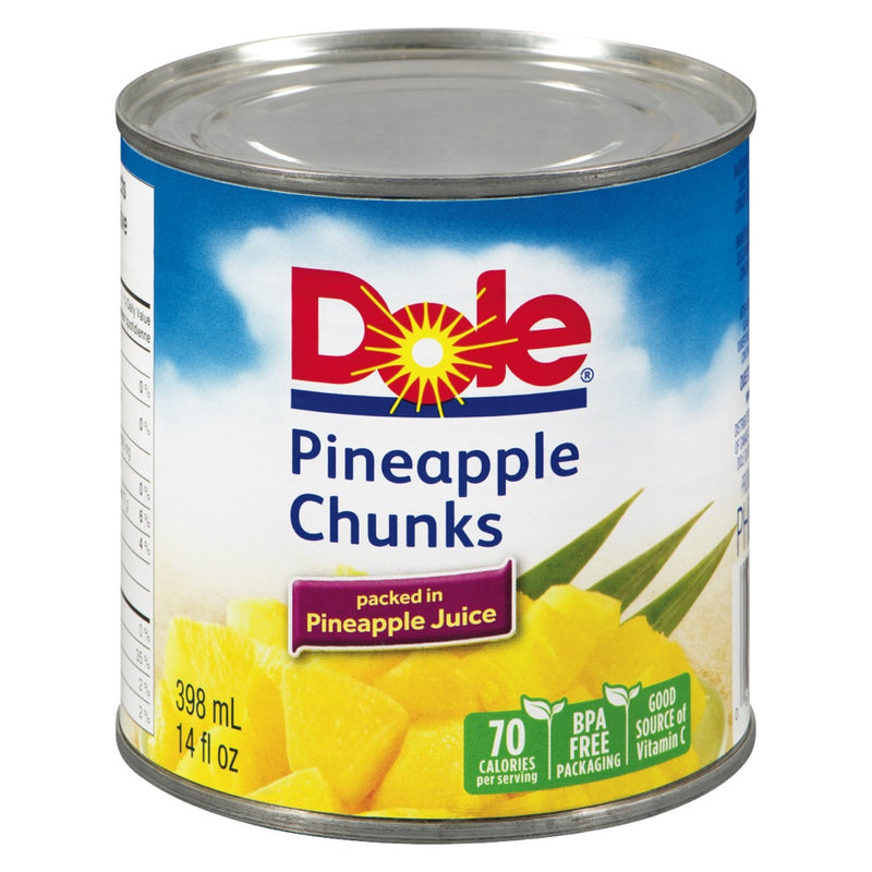 DOLE PINEAPPLE CHUNKS [398 ml]