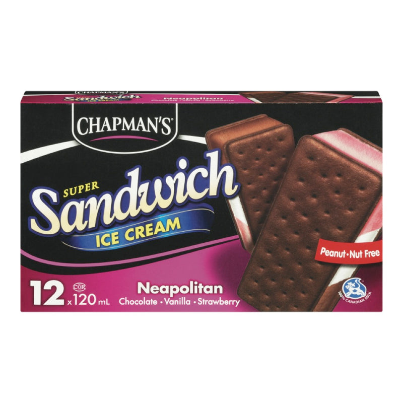 NEOPOLITAN ICE CREAM SANDWICH [12 pkg]