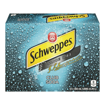 SCHWEPPES CLUB SODA [12 pkg]
