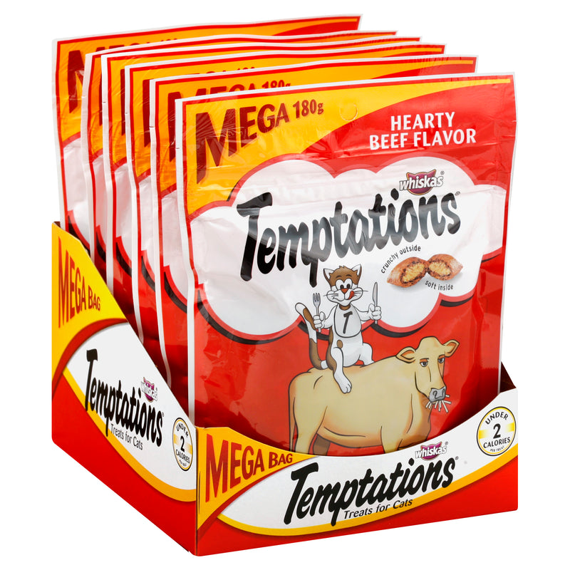WHISKAS TEMPTATIONS BEEF [180 g]