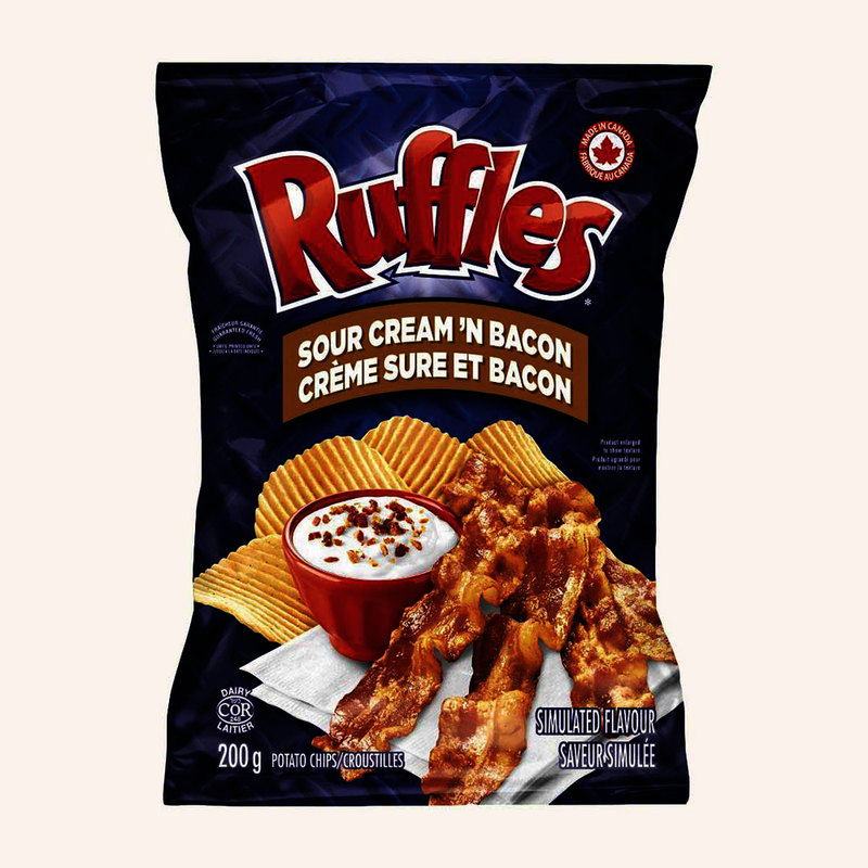 RUFFLES SOUR CREAM & BACON [200 g]