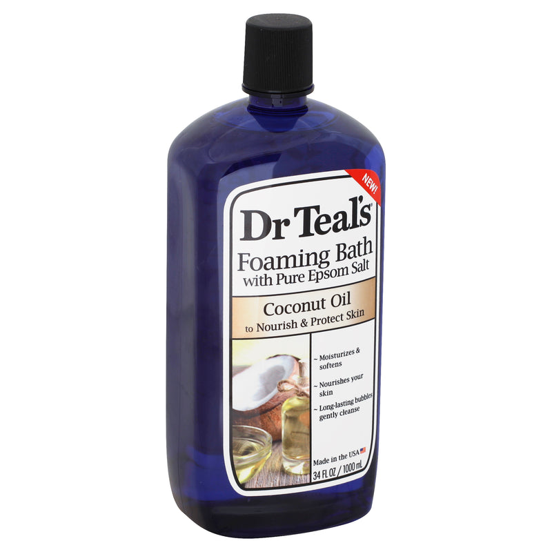 Dr Teal's with Pure Epsom Salt Coconut Oil Foaming Bath, 1.01 litre