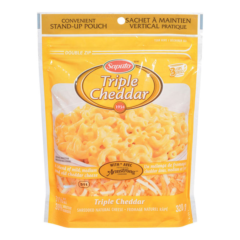 SAPUTO TRIPLE CHEDDAR SHRED [320 g]