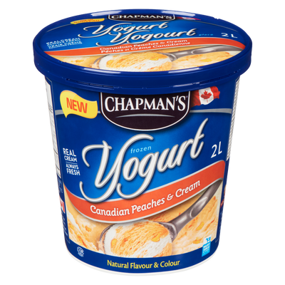 CHAPMANS YOGOURT PEACHES  CR [2 ltr]