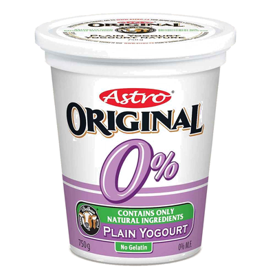 ASTRO 0% PLAIN YOGOURT [750 g]