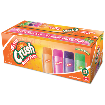 Crush Freeze Pops, 150 mL, 27 ct